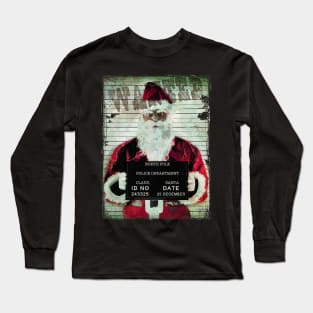 Wanted Santa Long Sleeve T-Shirt